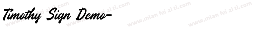 Timothy Sign Demo字体转换